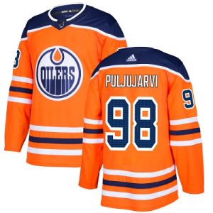 Herren Edmonton Oilers Eishockey Trikot Jesse Puljujarvi #98 Authentic Orange Heim